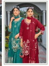 Kajal Vol 1 By Sankheswer Roman Silk Online Kurti With Bottom Dupatta Wholesale